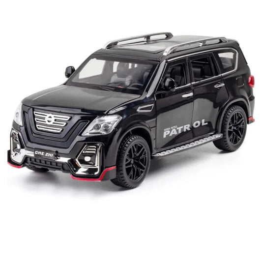 Nissan Patrol Metal Die-Cast Model – 1:28 سيارة نيسان باترول مصغّرة معدنية بمقياس
