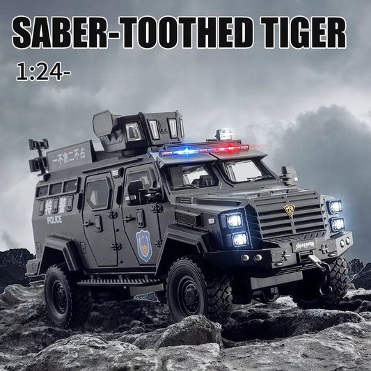Diecast Model Saber Toothed Arm Tiger 1/24 | نموذج داي كاست نمر السيفي الأسنان بمقياس 1:24