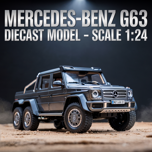 Diecast Model Mercedes G63 AMG 6x6 1/24 | نموذج داي كاست مرسيدس G63 AMG 6x6 بمقياس 1:24