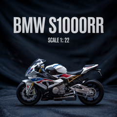 1:12 BMW S1000RR Racing Motorcycle | نموذج داي كاست دراجة سباق BMW S1000RR بمقياس 1:12