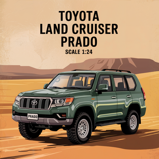 Diecast Model Toyota Land Cruiser Prado 1/24 | نموذج داي كاست تويوتا لاند كروزر برادو مقياس 1:24