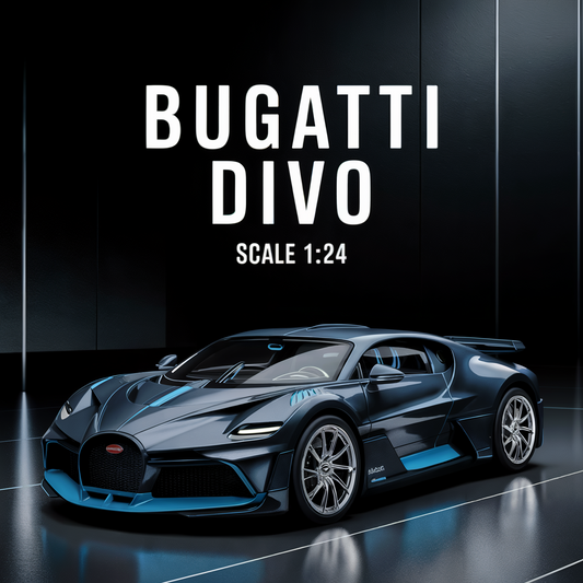 Bugatti Divo Alloy Sports Car Diecast Model 1/22 | نموذج داي كاست سيارة رياضية بوجاتي ديفو من السبائك بمقياس 1:22