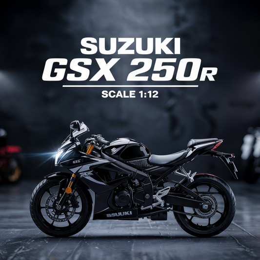 Diecast Model Suzuki GSX 250R Official Licensed 1/12 | نموذج داي كاست سوزوكي GSX 250R مرخّص رسميًا بمقياس 1:12