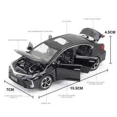 Toyota Corolla Diecast Model with Acrylic Frame 1:32 | نموذج داي كاست تويوتا كورولا مع إطار أكريليك مقياس 1:32