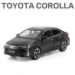 Toyota Corolla Diecast Model with Acrylic Frame 1:32 | نموذج داي كاست تويوتا كورولا مع إطار أكريليك مقياس 1:32