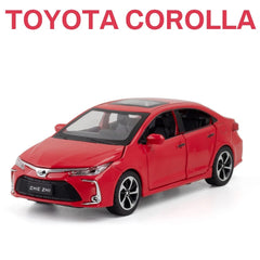 Toyota Corolla Diecast Model with Acrylic Frame 1:32 | نموذج داي كاست تويوتا كورولا مع إطار أكريليك مقياس 1:32