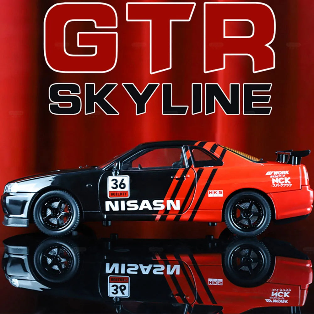 1:24 Nissan GTR Skyline | نيسان GTR سكايلاين بمقياس 1:24