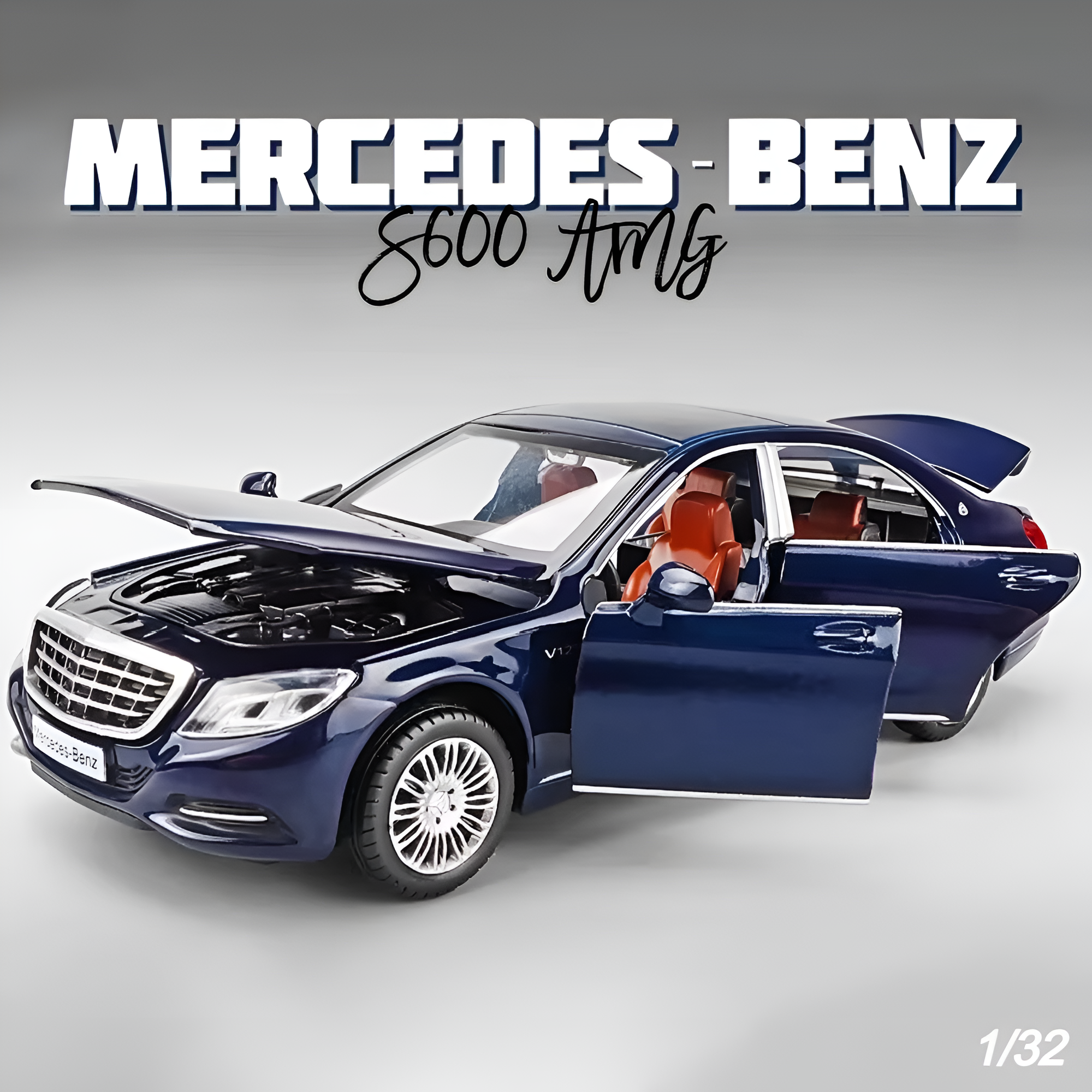 Diecast Model Mercedes Benz S400 1/32 | نموذج داي كاست مرسيدس بنز S400 مقياس 1:32