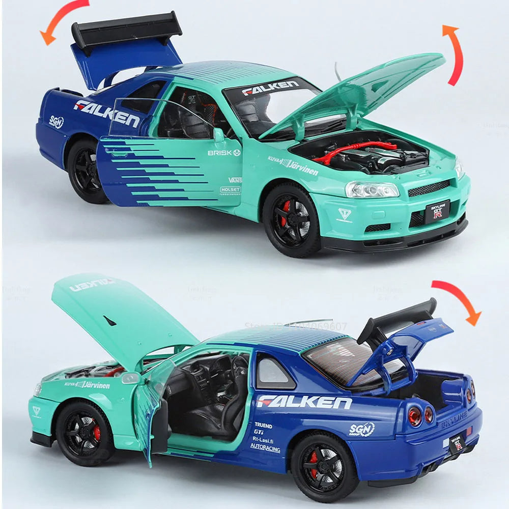 1:24 Nissan GTR Skyline | نيسان GTR سكايلاين بمقياس 1:24