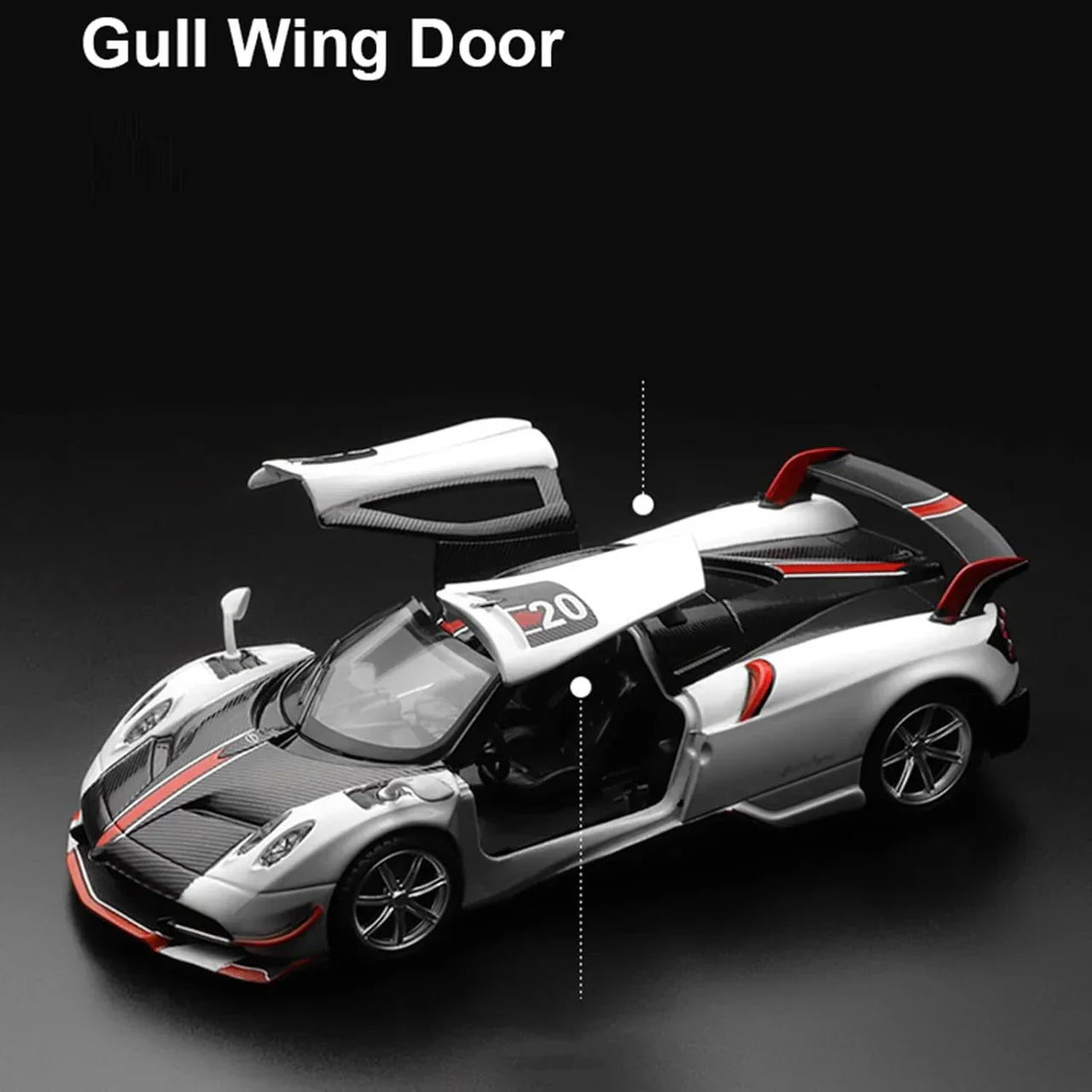 Diecast Model Officially Licensed Pagani Huayra BC 1/32 | نموذج داي كاست مرخّص رسميًا باغاني هوايرا BC بمقياس 1:32