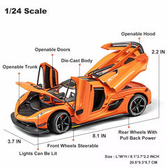 Diecast Model Koenigsegg Jesko 1/24 | نموذج داي كاست كوينجسيج ييسكو بمقياس 1:24
