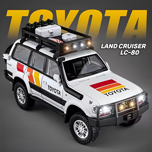 Diecast Model Toyota Land Cruiser LC-80 1/24 | نموذج داي كاست تويوتا لاند كروزر LC-80 بمقياس 1:24