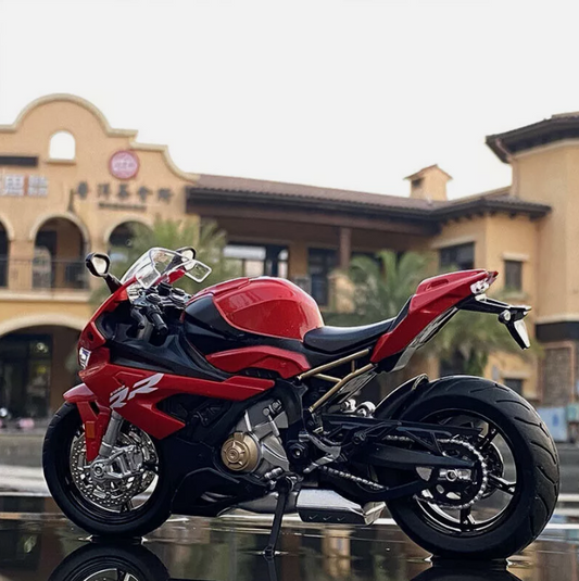 1:12 BMW S1000RR Racing Motorcycle | نموذج داي كاست دراجة سباق BMW S1000RR بمقياس 1:12