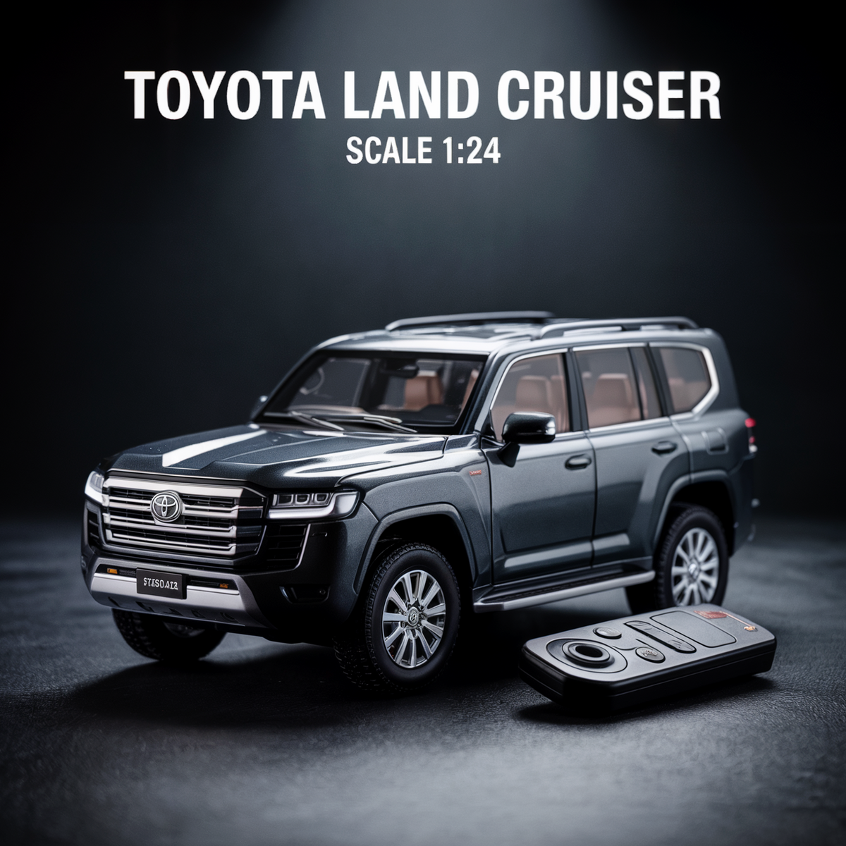 Diecast Model RC Key Land Cruiser LC300 1/24 | نموذج داي كاست ريموت كنترول تويوتا لاند كروزر LC300 مقياس 1:24