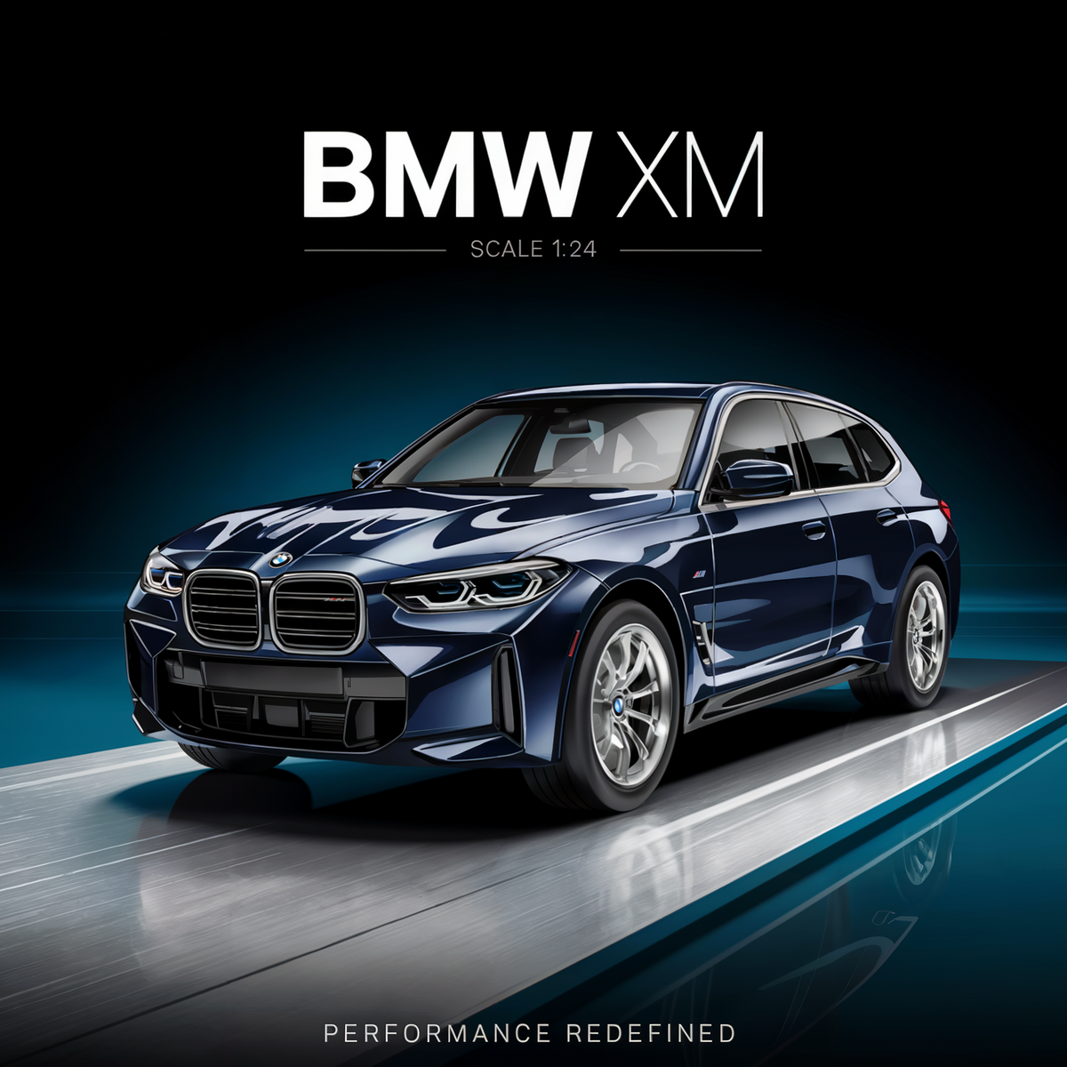 Diecast Model BMW XM Off Road 1/24 | نموذج داي كاست بي إم دبليو XM أوف رود مقياس 1:24