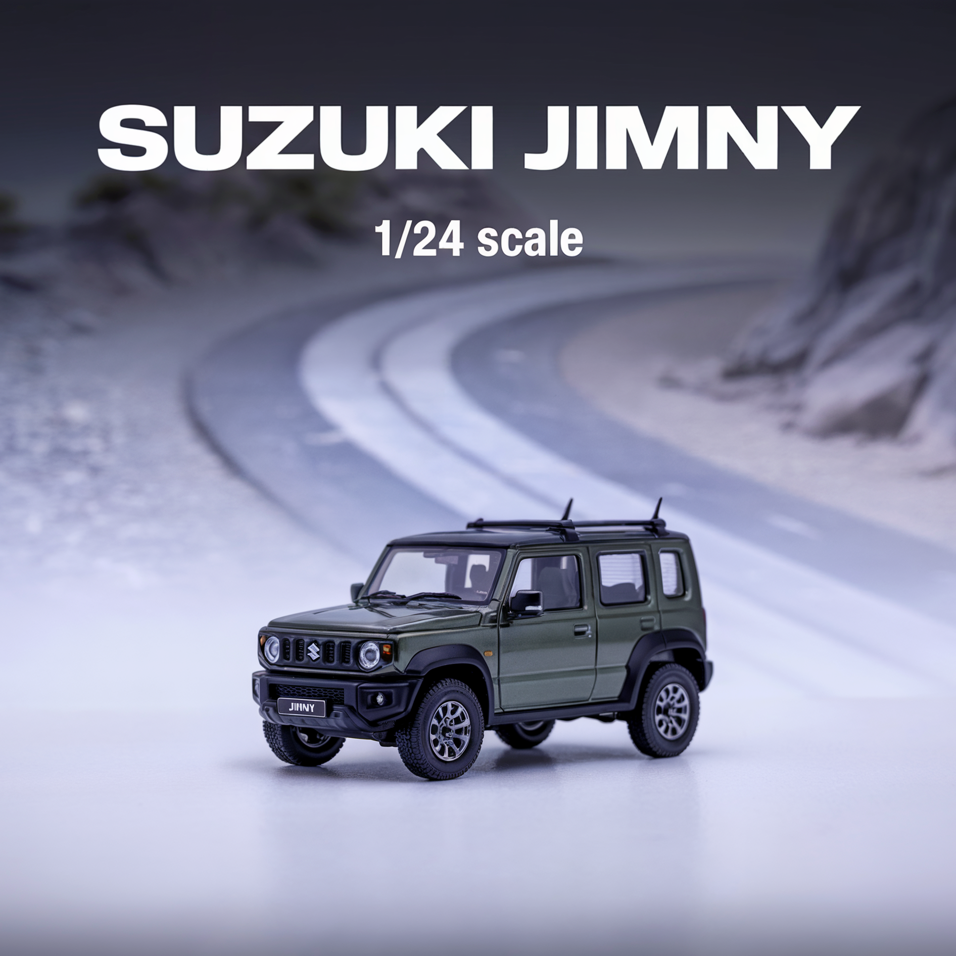 Diecast Model Officially Licensed Suzuki Jimny 1/24 | نموذج داي كاست سوزوكي جمني مرخص رسميًا مقياس 1:24