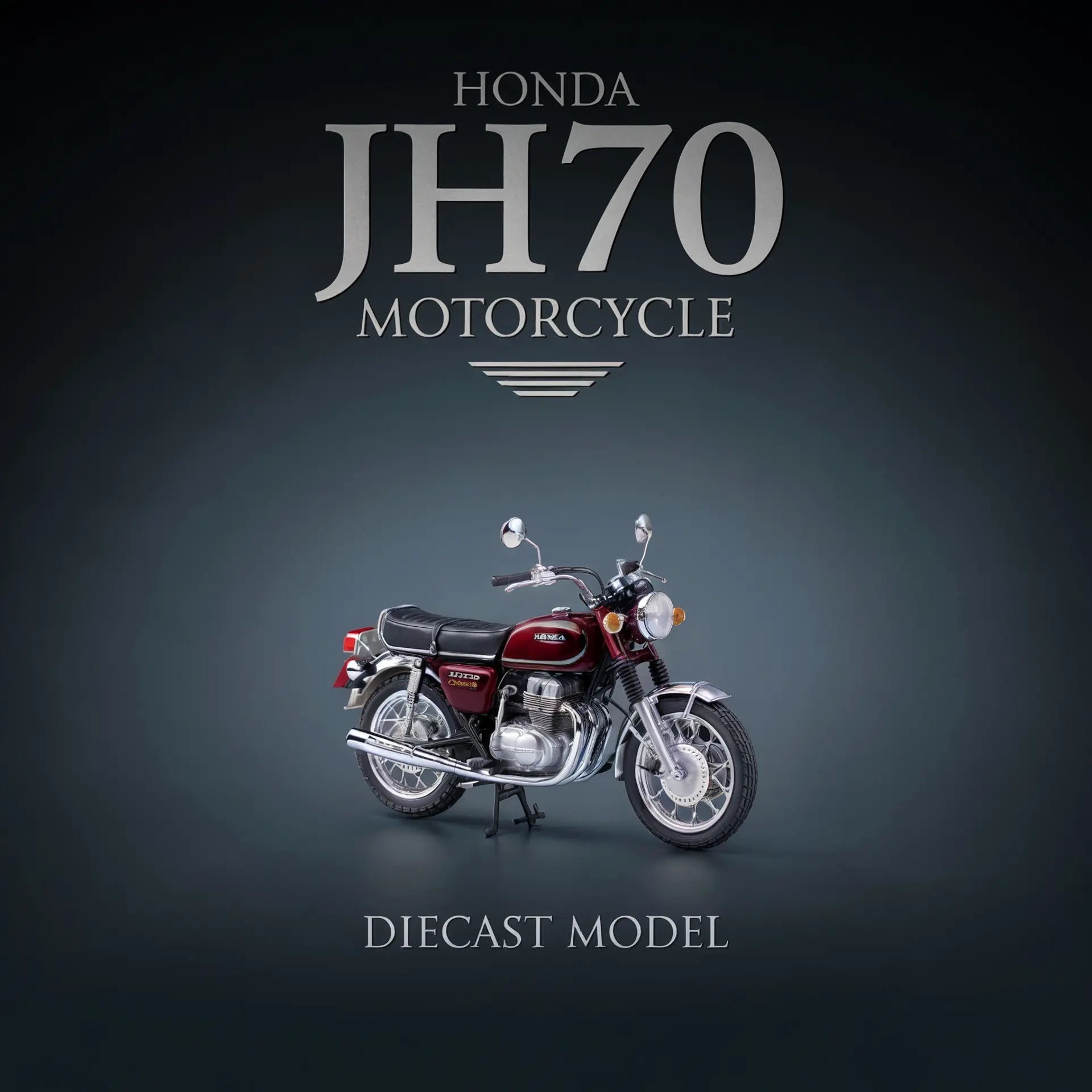 Diecast Model Honda JH70 Motorcycle | نموذج داي كاست دراجة نارية هوندا JH70