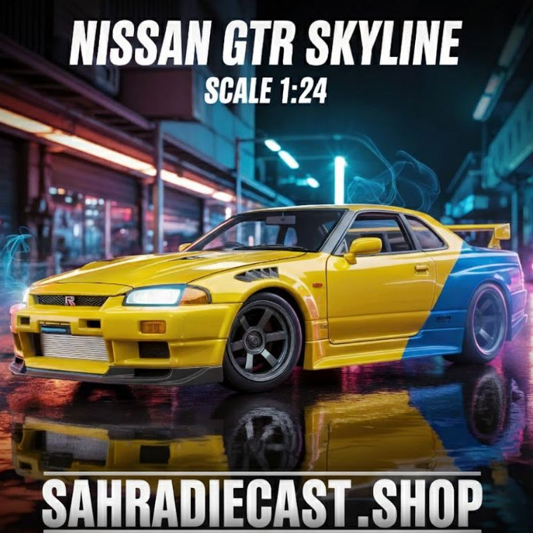 1:24 Nissan GTR Skyline | نيسان GTR سكايلاين بمقياس 1:24