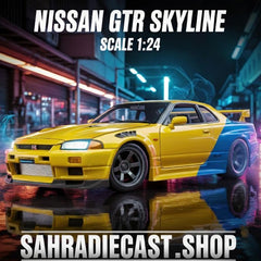 1:24 Nissan GTR Skyline | نيسان GTR سكايلاين بمقياس 1:24