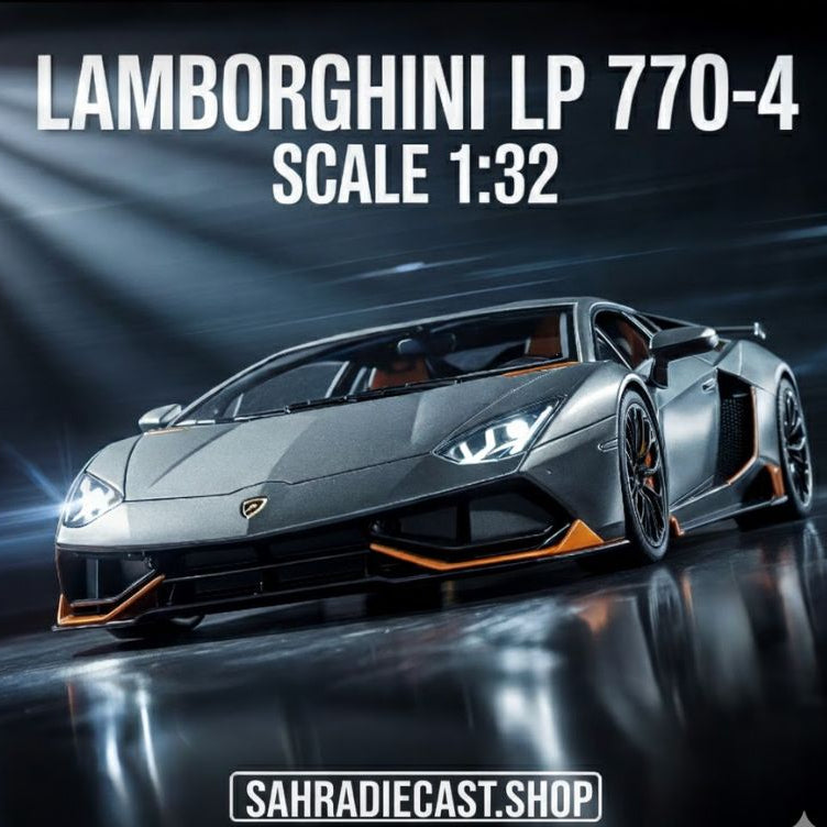 Lamborghini LP 770-4 Diecast Model Car 1:32 | نموذج داي كاست سيارة لامبورغيني LP 770-4 بمقياس 1:32