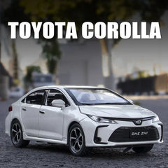 Toyota Corolla Diecast Model with Acrylic Frame 1:32 | نموذج داي كاست تويوتا كورولا مع إطار أكريليك مقياس 1:32