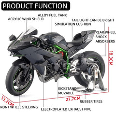 Kawasaki Ninja H2R 1:12 Diecast Model | نموذج داي كاست كاواساكي نينجا H2R بمقياس 1:12
