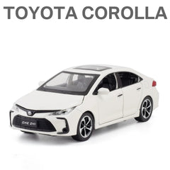 Toyota Corolla Diecast Model with Acrylic Frame 1:32 | نموذج داي كاست تويوتا كورولا مع إطار أكريليك مقياس 1:32